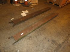 *Pair of 8ft Fork Extensions (Internal Dimensions: