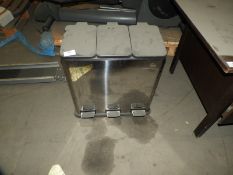 *Three Compartment Pedal Bin