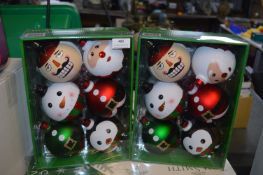 *Two Boxes of Large Christmas Baubles