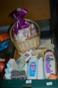 Box of Ladies Toiletries, and Bath Care Products