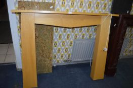 Beech Effect Fire Surround and Marble Hearth