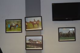 Four Grand National Framed Photographs