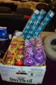 Box of Christmas Baubles