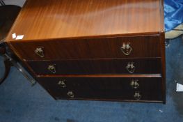 Four Drawer Bedroom Chest in Mahogany Finish