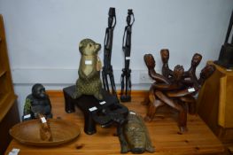 African Carvings, Wall Masks, African Figures, etc