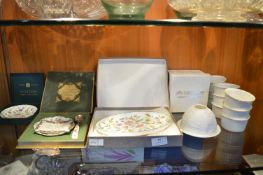 Boxed Ceramic Items by Minton, Royal Crown Derby,