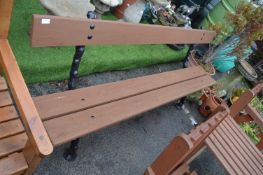 Victorian Garden Bench (Restored with Modern Seat)
