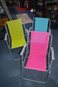 Three Folding Garden Chairs