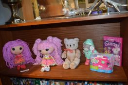 Two Lalaloopsy Dolls, Teddy Bears, etc.