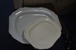 Two Vintage Meat Plates