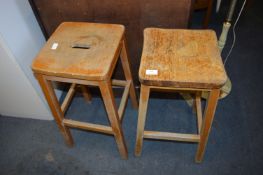 Two Beech Stools