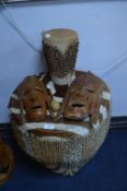 African Drum and Wall Masks