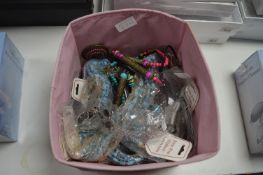 Basket of Costume Jewellery