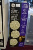*Three Pack of LED Sphere Lights