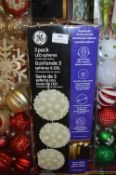 *LED Light Spheres 3pk