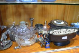 Hornsea Pottery, Platedware and Cut Glass