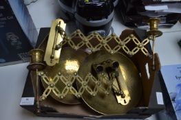 Brassware Including Candle Sconces, etc.