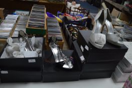 Six Pair of Ruby Prom Shoes Sizes: 5 and 6