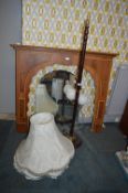 Fire Surround, Standard Lamp and Shades, Mirror, e