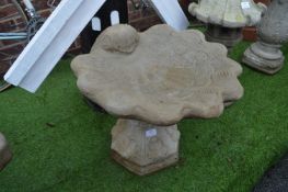 Garden Birdbath - Oyster Shelf Design
