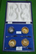 Boxed Presentation Set and Silver Plate Oyster She