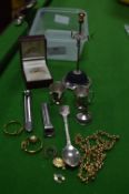 Assorted Plated Ware and Silver Items