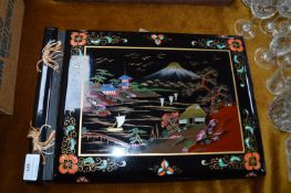 Japanese Black Lacquered Photograph Album