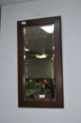 Oak Framed Bevelled Edge Wall Mirror