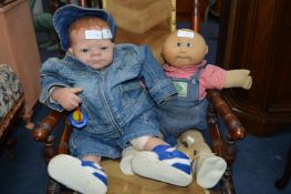 Realistic Baby Boy and Cabbage Patch Kid