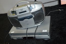 Matsui CD/Cassette Player and Bush Icam Digital VH