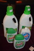 Five Bottles of Formil Laundry Liquid