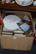 Large Box of Books Including Local History, Golf,