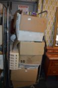 Cage Lot; Four Boxes of Bric-a-brac, Kitchenalia,
