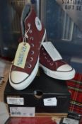 Pair of Converse Boots (Maroon) Size: 5