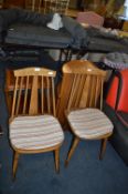 Pair of Stick Back Kitchen Chairs