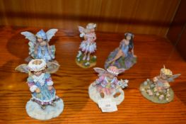 Six Fairy Ornaments by Christine Haworth