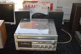 Sharp Music System, Akai Turntable and a Pair of S