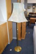 Brass Standard Lamp with Shade