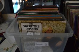 Box Containing 50+ LP Records Including Simon & Ga