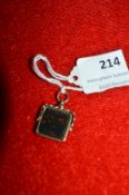 9ct Gold Hearthstone Fob ~5.3g Total