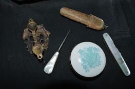 Assorted Collectibles, Mother of Pearl Pen Knife,