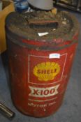 Shell Motor Oil Can