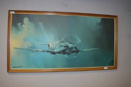 Framed Print of a Spitfire by Barrie A.F. Clark