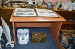 Office Table in Light Wood Finish