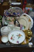 Pottery Items Including Royal Worcester Bowls, etc