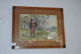 Oak Framed Print by Louis Wolf & Co