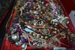 Tray Lot of Costume Jewellery