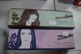 Salon UK 2pk Curling Tongs & Ceramic Hair Straight