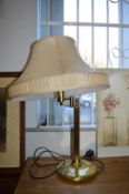 Brass Table Lamp with Shade