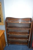 Oak Open Front Bookcase